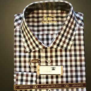 alfa Perry brand new, never worn dress shirt. New with Tags